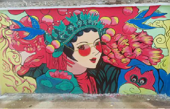 镇平墙体彩绘-网红墙