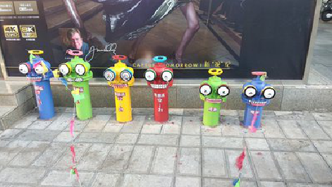 镇平商业区彩绘