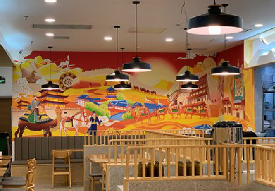 镇平商业空间彩绘介绍。