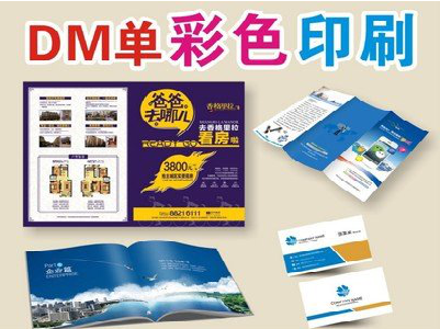 镇平单页印刷,色彩搭配简单。