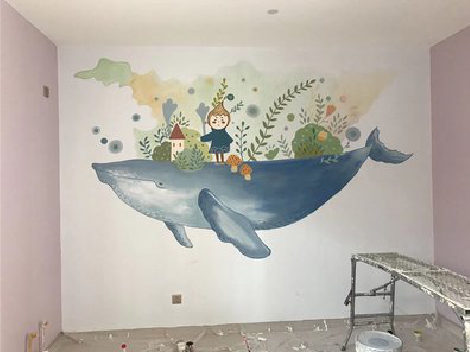 镇平手绘墙的特点及优势。